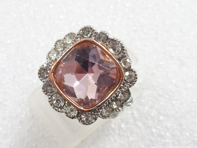 JAPANESE KIMONO / ANTIQUE COLORED STONE RING (SIZE 9)